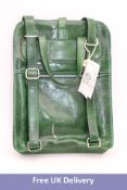 Time Resistance 5203501 Leather Backpacks, Green