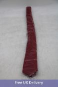 Fifteen Frederick Thomas Men's Plain Burnt Wool Tie, Maroon Burgundy