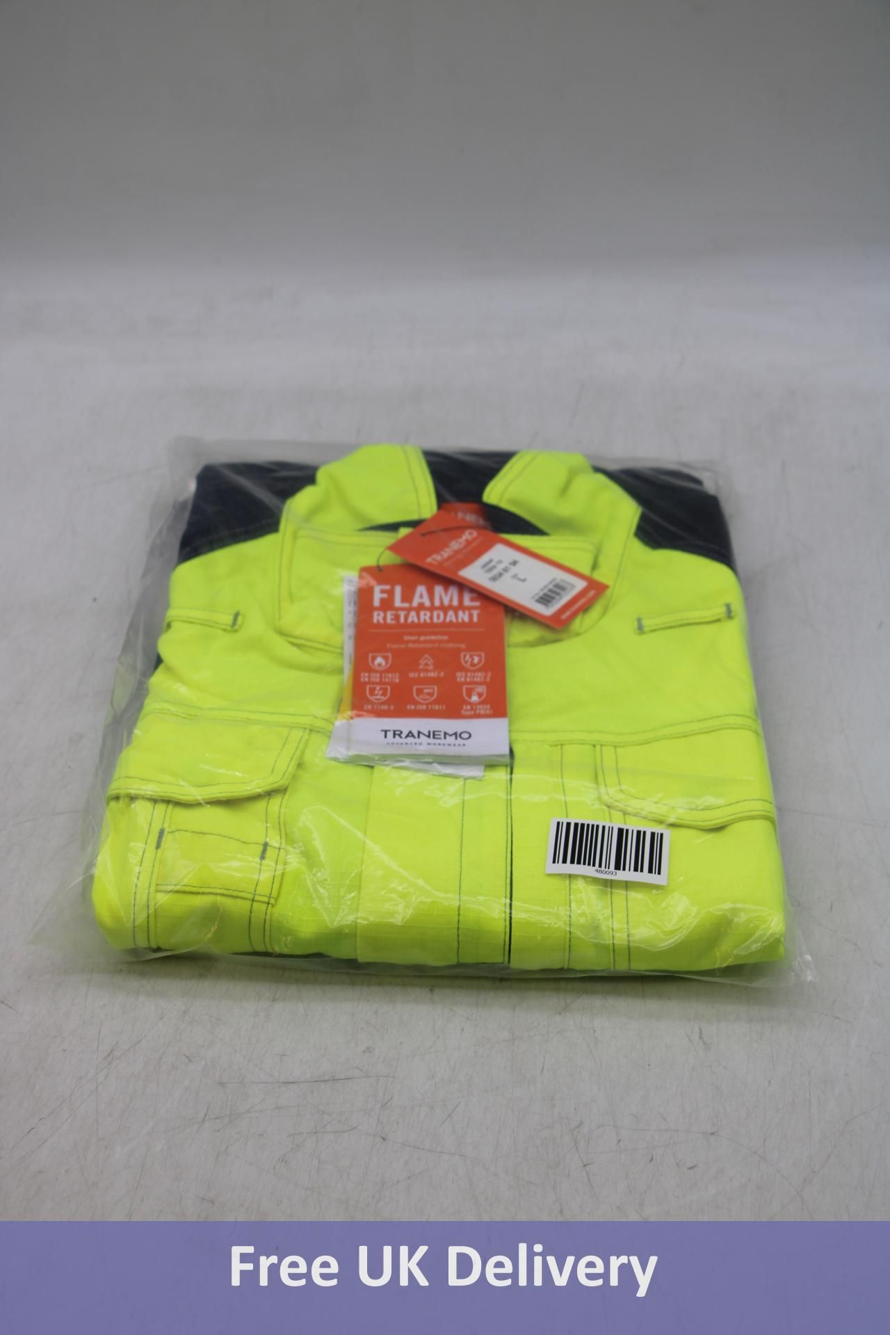 Tranemo Tera TX Hi-Viz Flame Retardent Jacket, Yellow/Black, Large