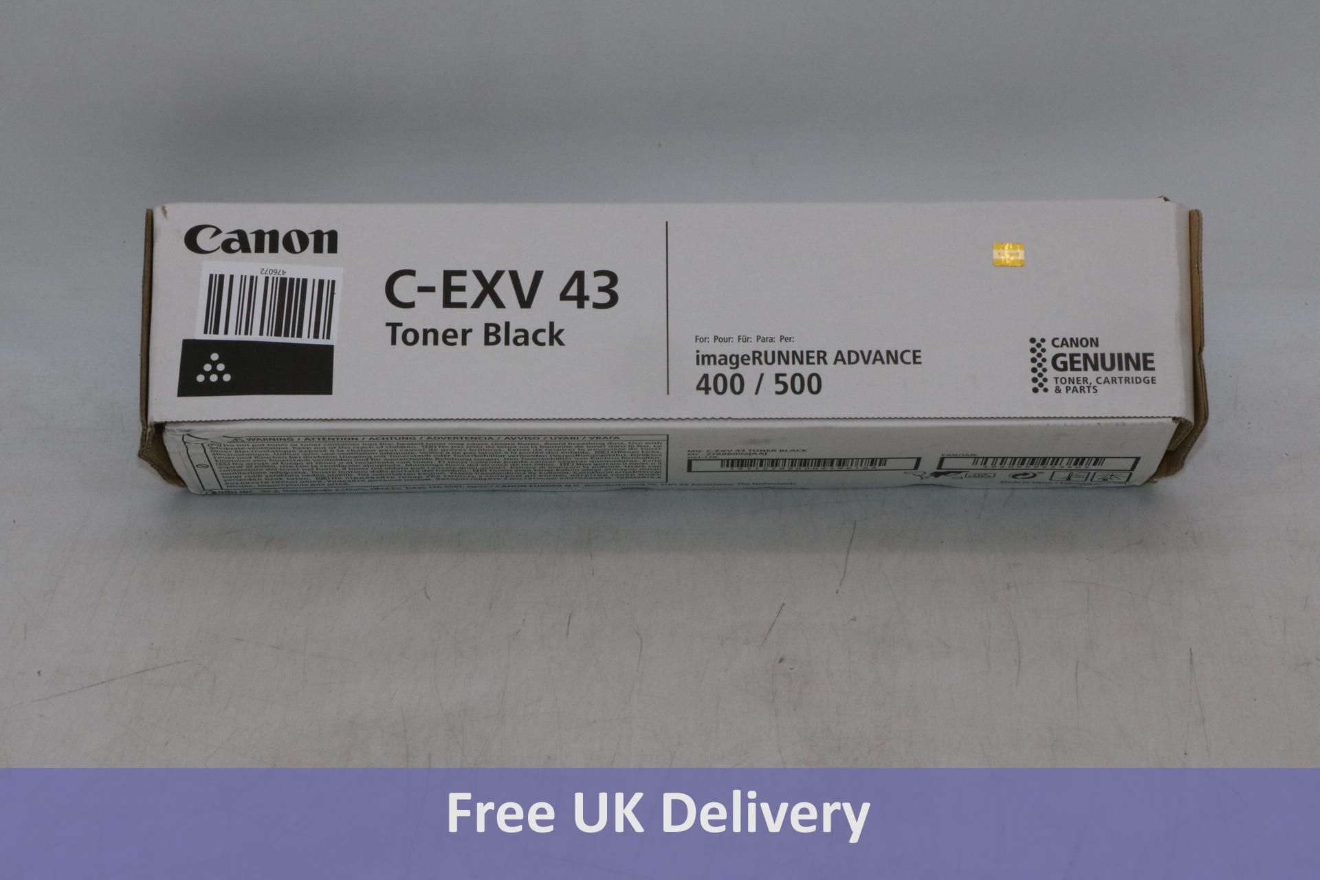 Canon C-EXV 43 Toner Cartridge, Black