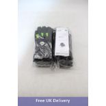 Ten packs of Tegera 517 Synthetic Leather Waterproof Gloves, Black, Size L, 6 pairs per Pack. Box da