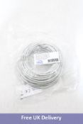 Twenty CAT.5e Ethernet Cables, 15m, Grey