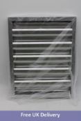 Six Stainless Steel Baffle Filters, 495 x 395mm