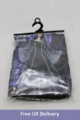Eight Adult Ladies Fancy Dress Forgotten Souls Hooded Gowns, Black, One Size Fits Most. Some packs d