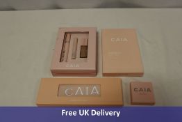 Four CAIA items to include 1x Bestseller Kit, 1x Skin Boost Sheet Mask, 1x Wild Strawberry Blush, 1x