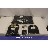 Four Burton items to include 1x Crew Sweatshirt, True Black, Medium, 1x All Day Long Beanie, True Bl