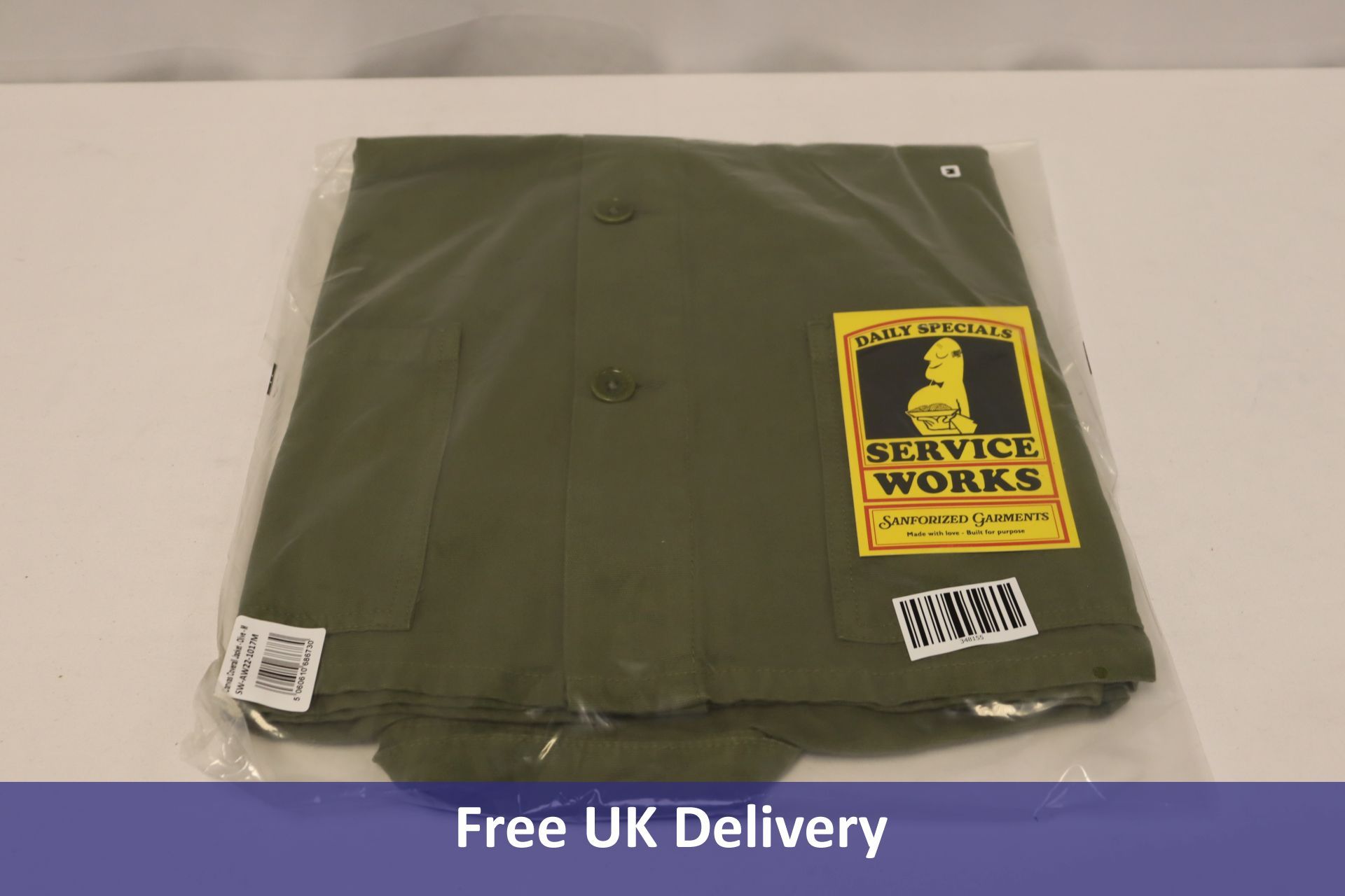 Service Works Canvas Coverall Jacket, Olive, Medium