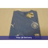 Four Manchester City Men's Essential T-Shirt, Light Blue, Medium
