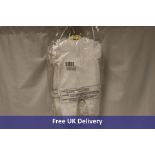 Six Mintini Baby Tiny Baby Smocked Dungaree Set White to include 1x 3/5lb, 3x 5/8lb, 2x NB