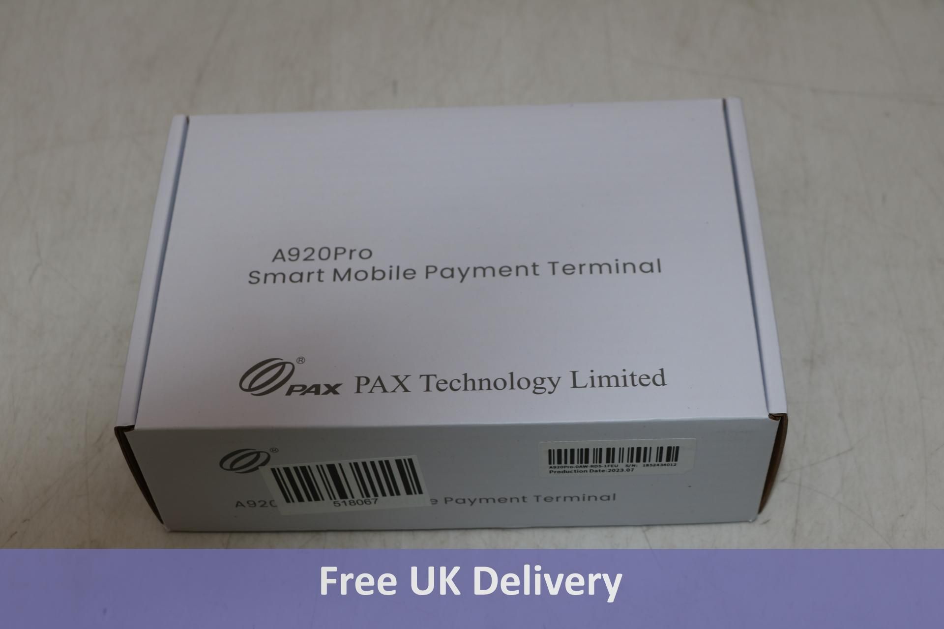 Pax A920 Pro Smart Mobile Payment Terminal, Subscription Required