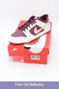 Nike Dunk Low Retro PRM Trainers, Pale Ivory/Soft Pink, UK 10