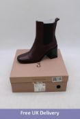 Carvela Empower Leather Ankle Boots, Red Wine, EU 39