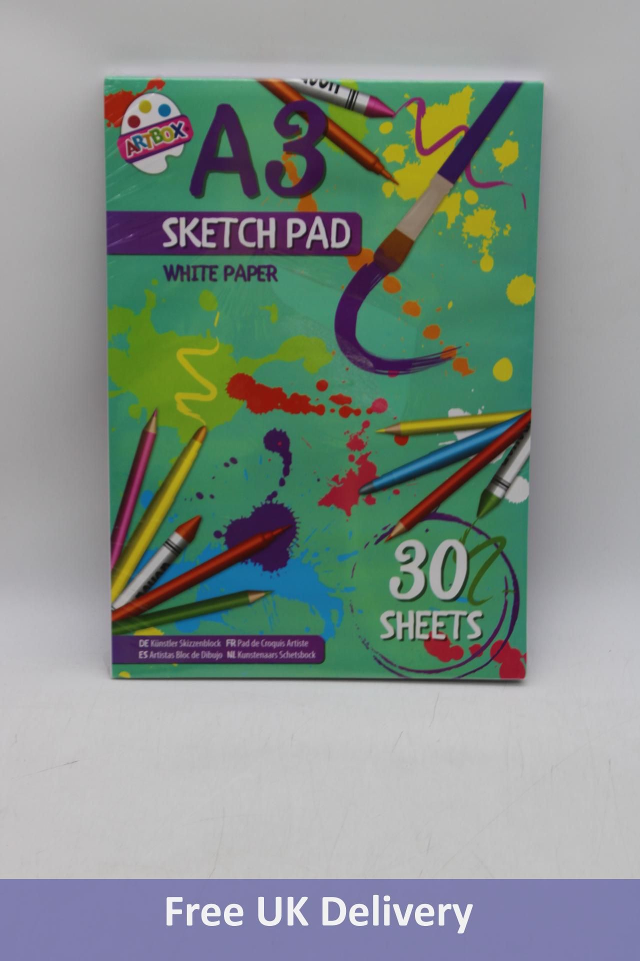Twelve Artbox A3 Sketch Pads, 30 Sheets Per Pad