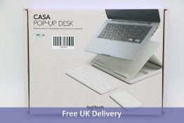 Casa Pop-Up-Desk, Foldaway Desk Kit with Laptop Stand, Keyboard and Touchpad