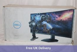 Dell Curved Gaming Monitor, 34 Inch, S3422DWG, UK Plug. Box damaged, Unchecked