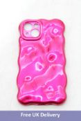 Five Ueebai iPhone 12 Case Yellowing Cover Hot Pink