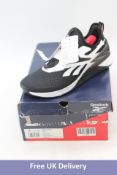 Reebok Performance Nano X3 Froning Trainers, Black/White, UK 9. Box damaged