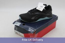 Reebok Women's Nano X3 Trainers, Black/Blue, UK 7.5. Box damaged