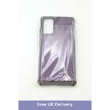 Four Ueebai Leather Wallet Case For Samsung A52, Purple, Size 6.1 Inch