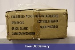 Engineered Wood Floor UV Lacquered Oak,1.8M2
