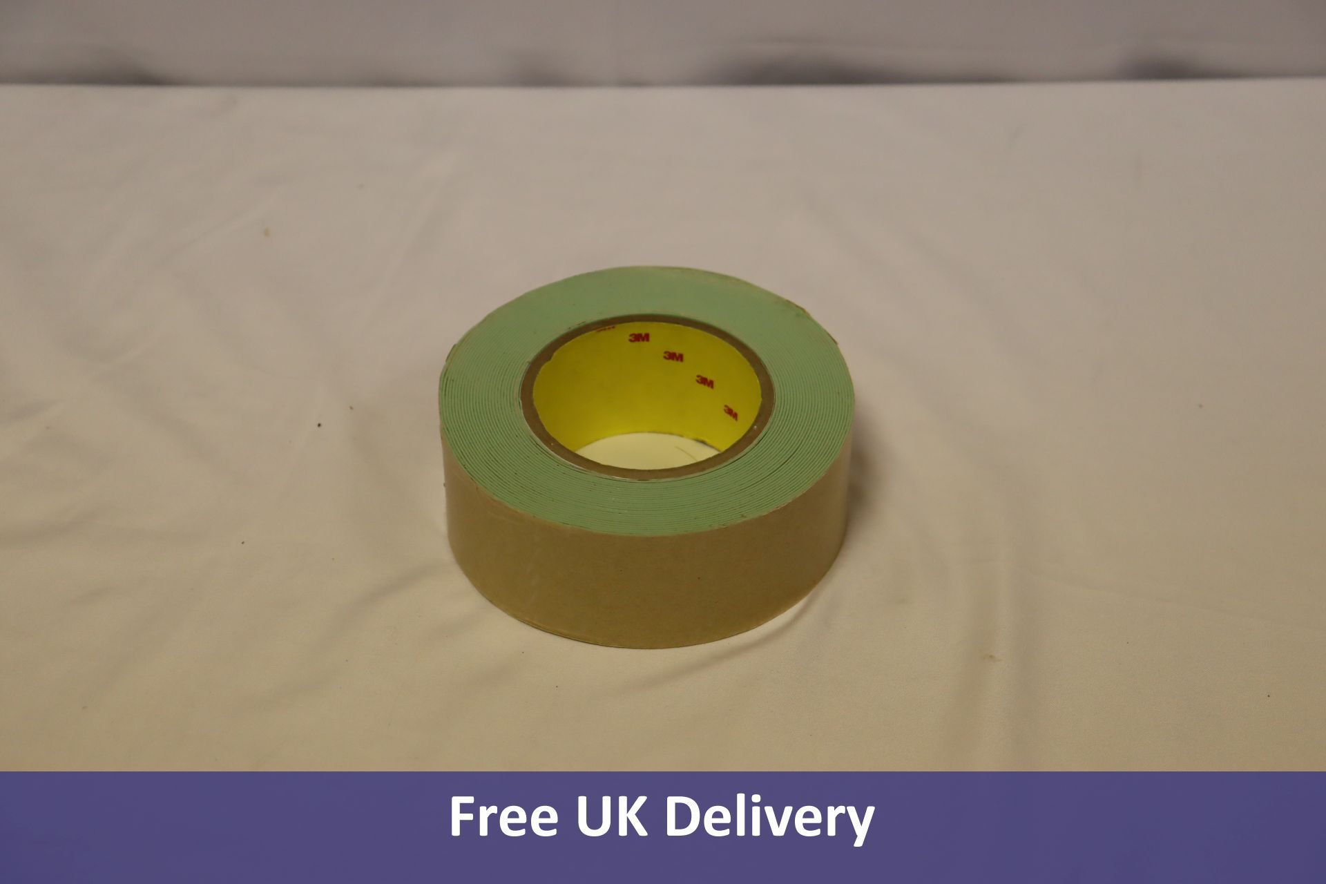 Four 3M Scotch 500 Series Acrylic Adhesive Masking Tapes, Green, 50.80mm x 9.1m