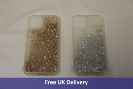 Ten Wlooo iPhone 11 Pro Glitter Case, 7x Silver, 3x Bronze/Silver