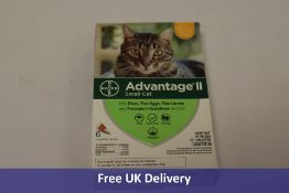 Four Advantage II Flea Prevention and Treatment for Small Cats, 5-9 Pounds, 6 Pack