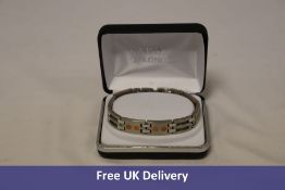 Sabona Stainless/Copper Link Magnetic Bracelet, Extra Large