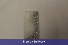 Ten Wlooo Samsung Galaxy S20 Glitter Case, Silver