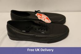 Vans Off the Wall Authentic Trainers, Black, UK 10, 508357. No box