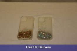 Ten Wlooo iPhone 11 Pro Glitter Case, 1x Bronze, 9x Silver