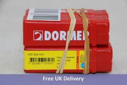 Four packs of Dormer HSS Stub Drill A120, 4.10mm, 10x per Pack