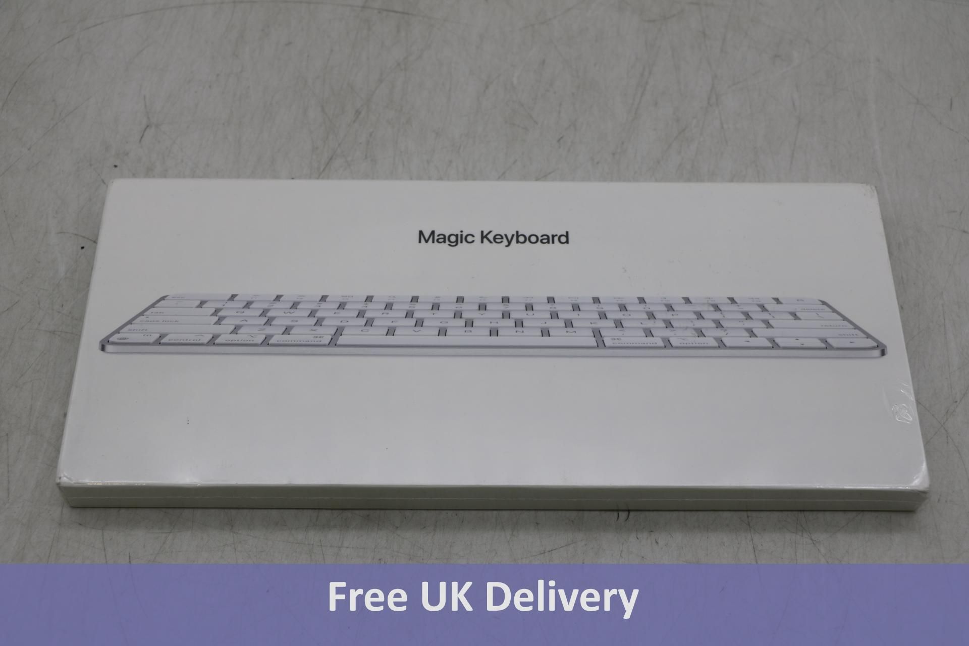 Apple A2450 Magic Wireless Keyboard, White/Silver