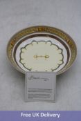 Six Baci Milano Soup Plate, Horses Hor01, 23cm. Box damaged