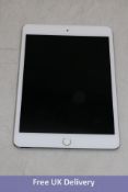 Apple iPad Mini 4th Gen Wi-Fi, 64GB, Silver. Used, no box or accessories