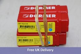 Three packs of Dormer A120 HSS Stub Drill, 5.10mm, 10x per Pack