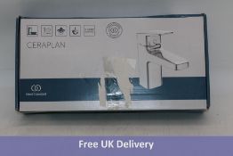 Ideal Standard Ceraplan Single Lever Basin Mixer with Click Waste, Chrome, BD246AA