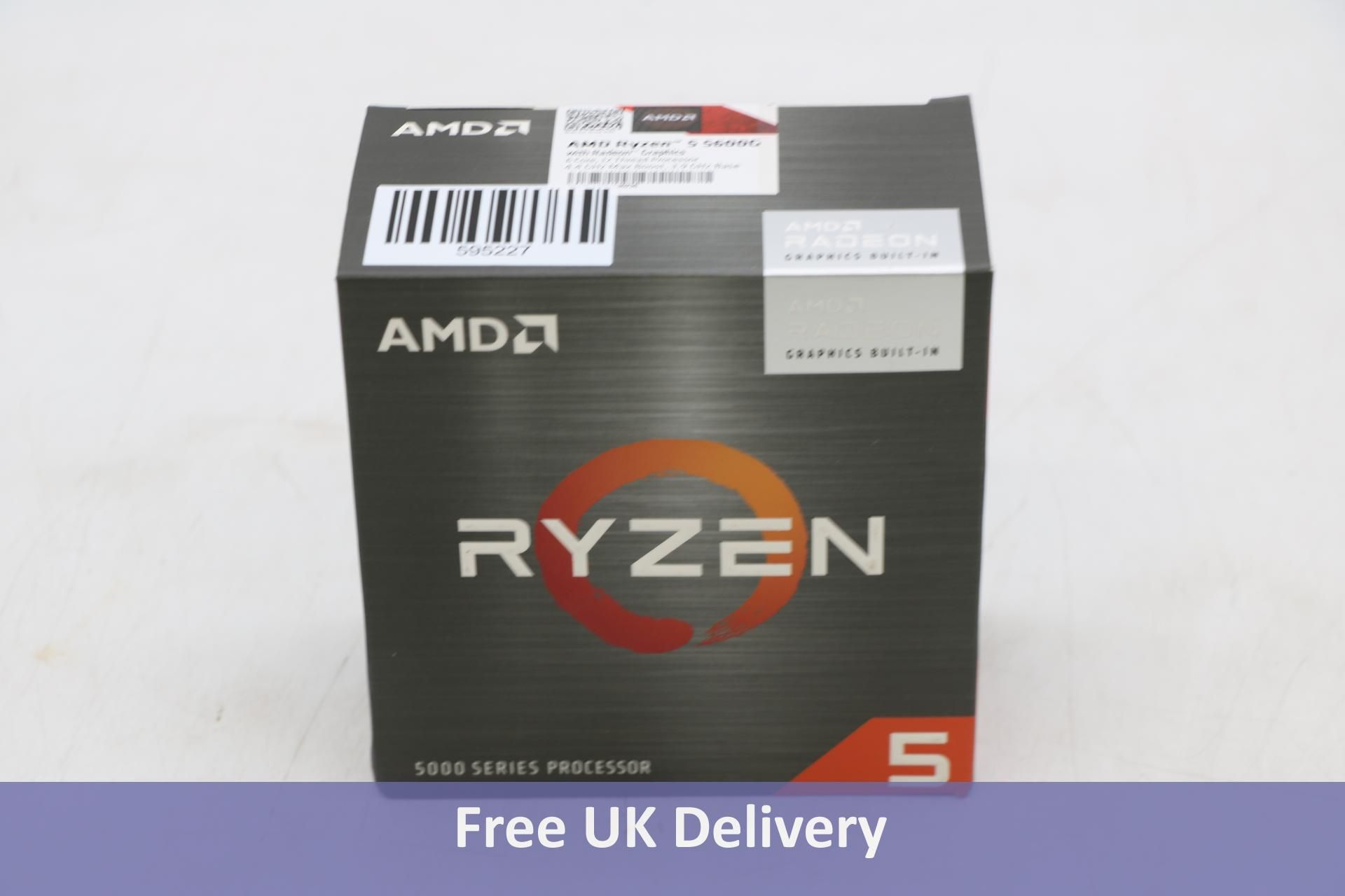 AMD Ryzen 5 5600G 3.9GHz 6 Core AM4 Processor, 12 Threads, 4.4GHz Boost, Radeon Graphics. Box damage