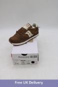 Saucony Jazz Original Trainers, Brown/Cream, UK 5.5. Box damaged