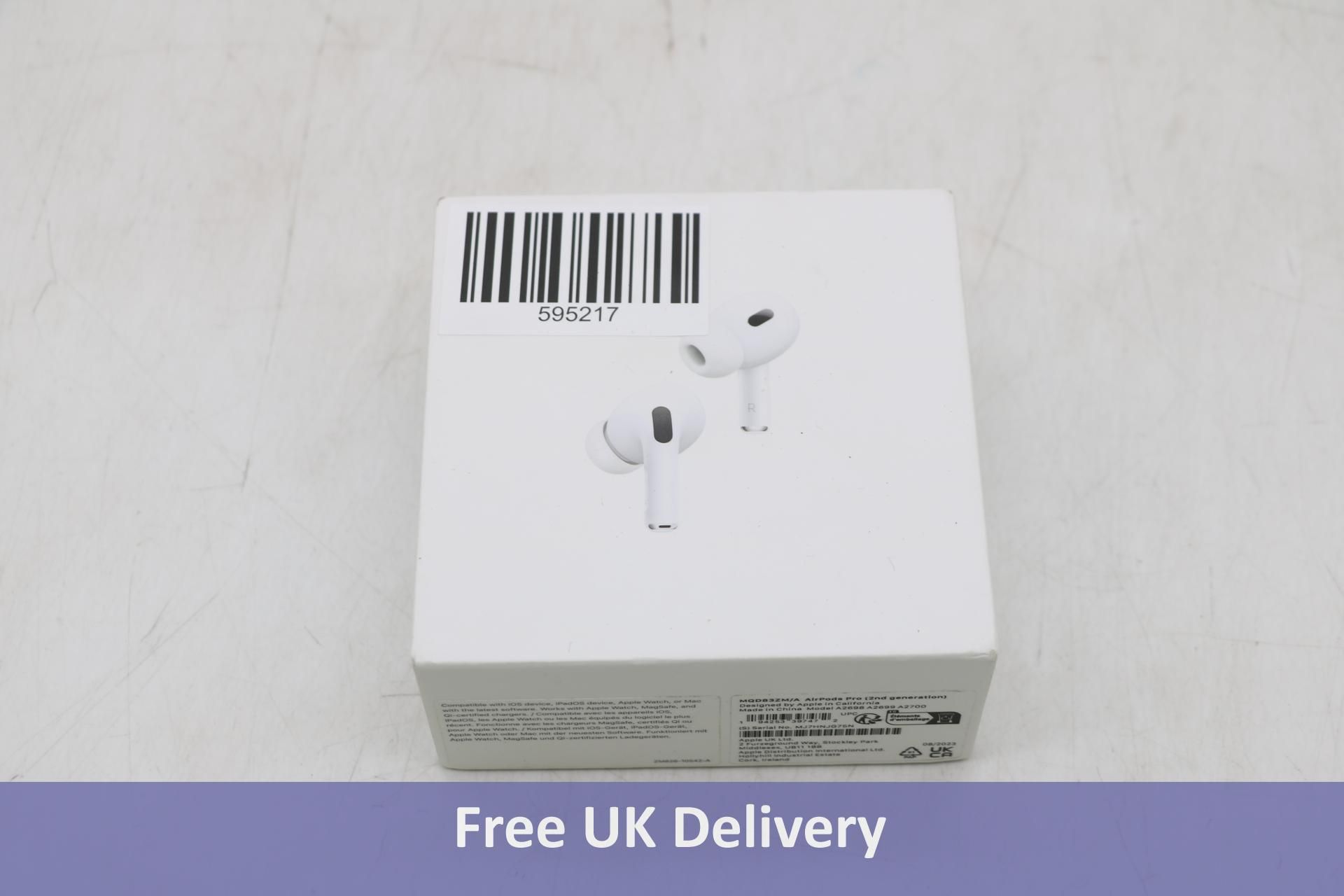 Apple AirPods Pro 2nd Generation with MagSafe Charging Case. New, Box Opened