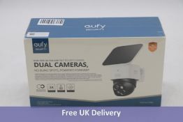 Eufy Security SoloCam S340 Wire Free 3K Pan and Tilt Dual Camera with Solar Power