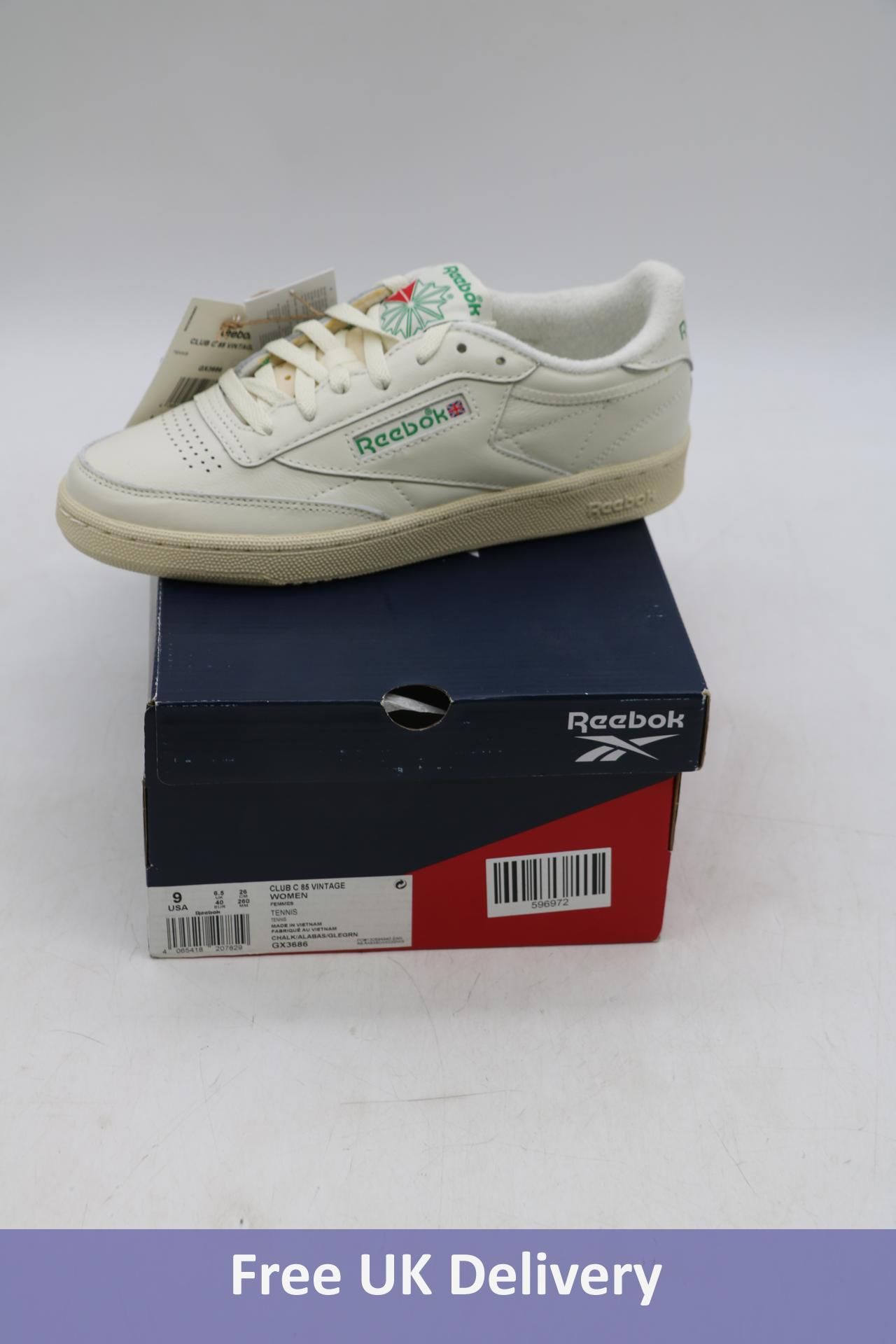 Reebok Club C 85 Vintage Trainers, Chalk, UK 6.5