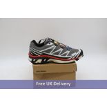 Salomon XT-6 Trainer, Pewter Black and Aurora Red, UK 8.5