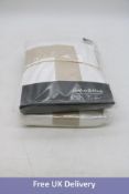 Two Feather & Black Natural Collection Duvet Cover, White/Linen, Damaged Packaging