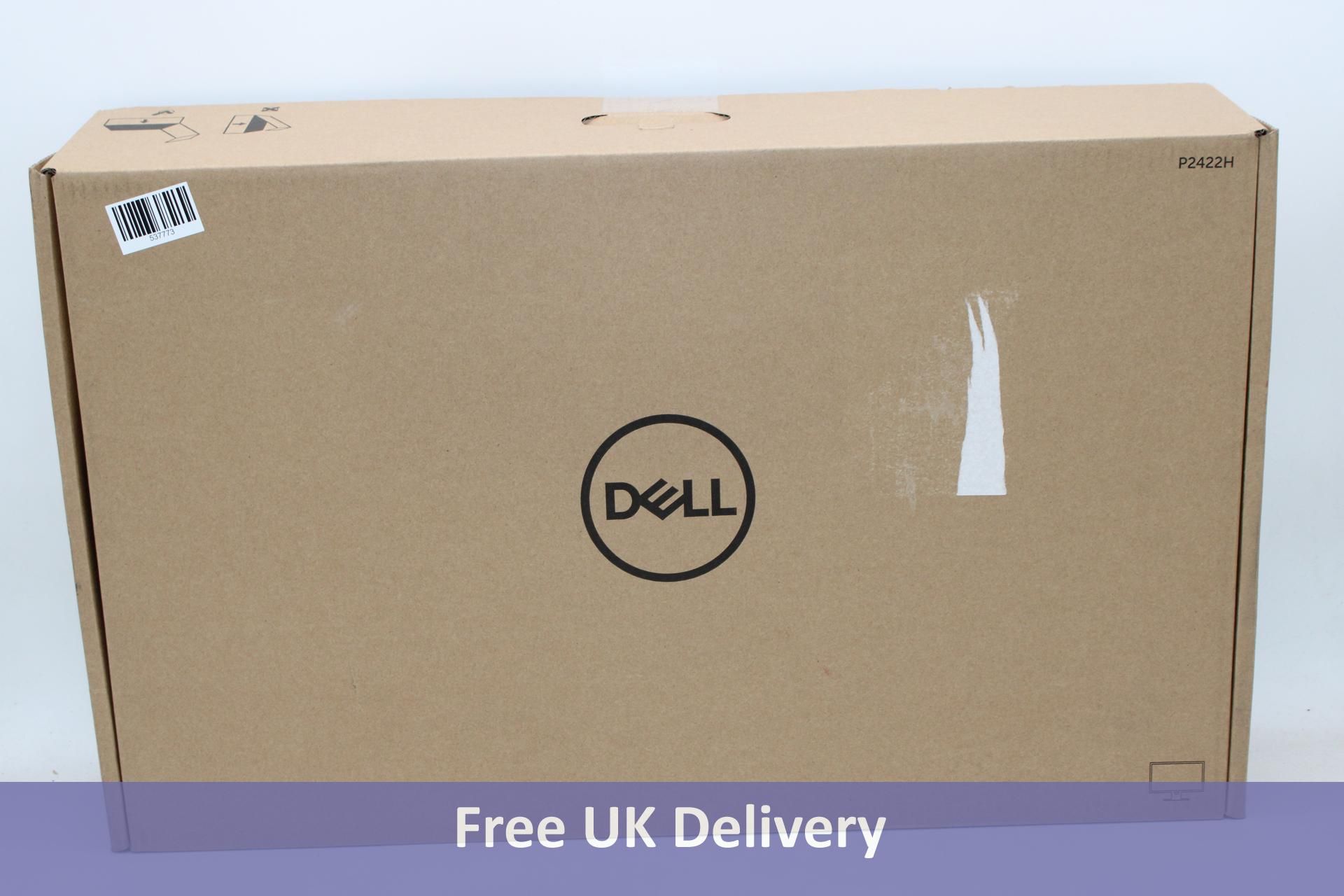 Dell P2422H Monitor, 23.8", IPS Full HD, Black & Silver. Box damaged