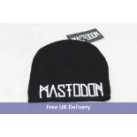 Five Mastodon Unisex Logo Beanie Hats, Black