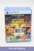 Four Crash Team Rumble PS5 Games, Delux Edition, Sealed