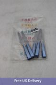 Six Sabre Paris Pop Dessert Knives, Blue, 20cm. OVER 18's ONLY