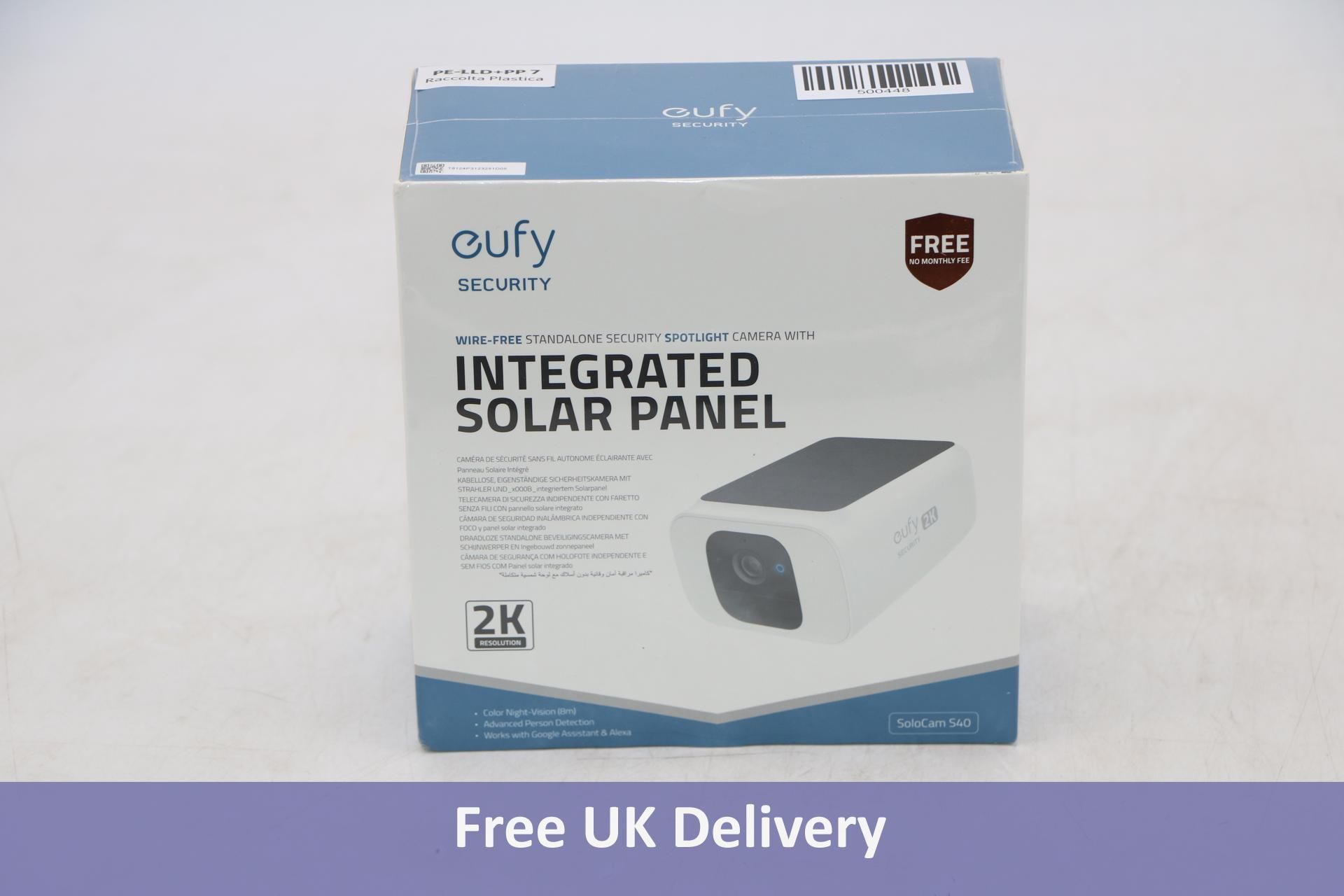 Eufy Security Stand Alone Spot Light Camera with Integrated Solar Panel