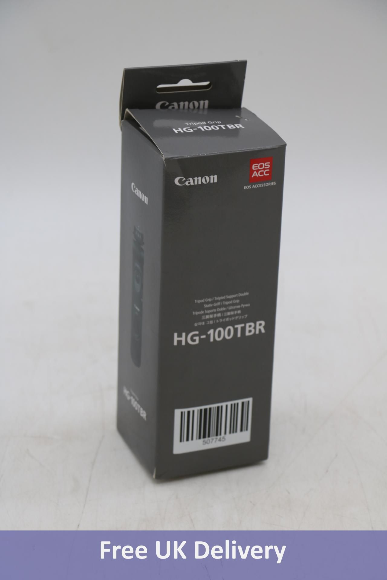 Canon Tripod Grip HG-100TBR. Used. Box damaged, missing wireless remote controller BR-E1